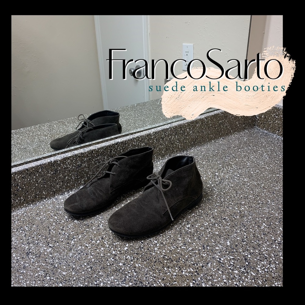 Franco Sarto Clarks Style Portier Ankle Booties